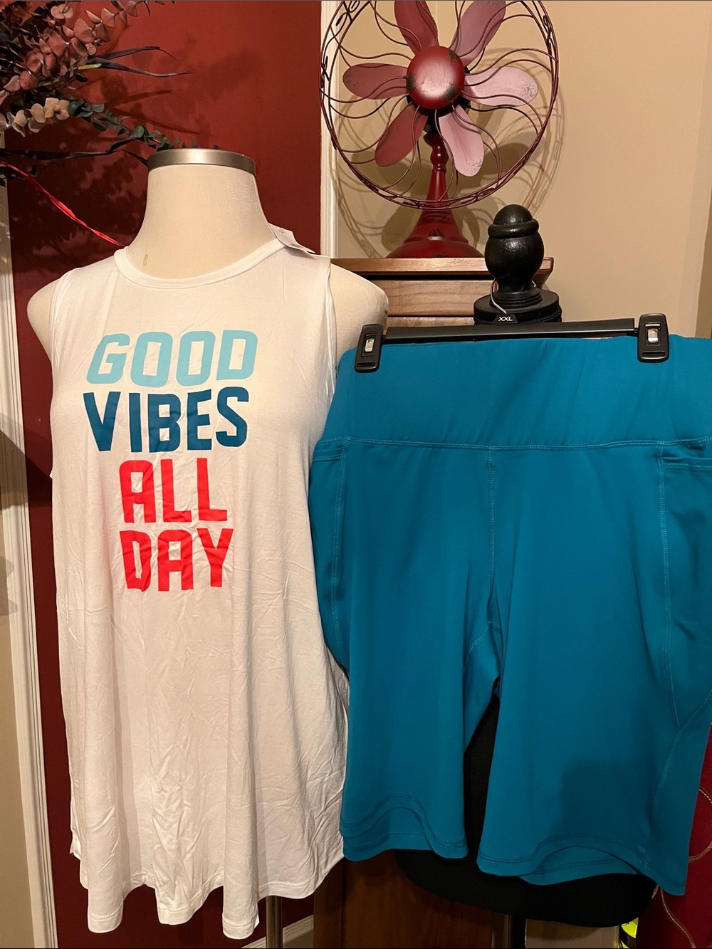 Lane Bryant Teal Active Bermuda Shorts